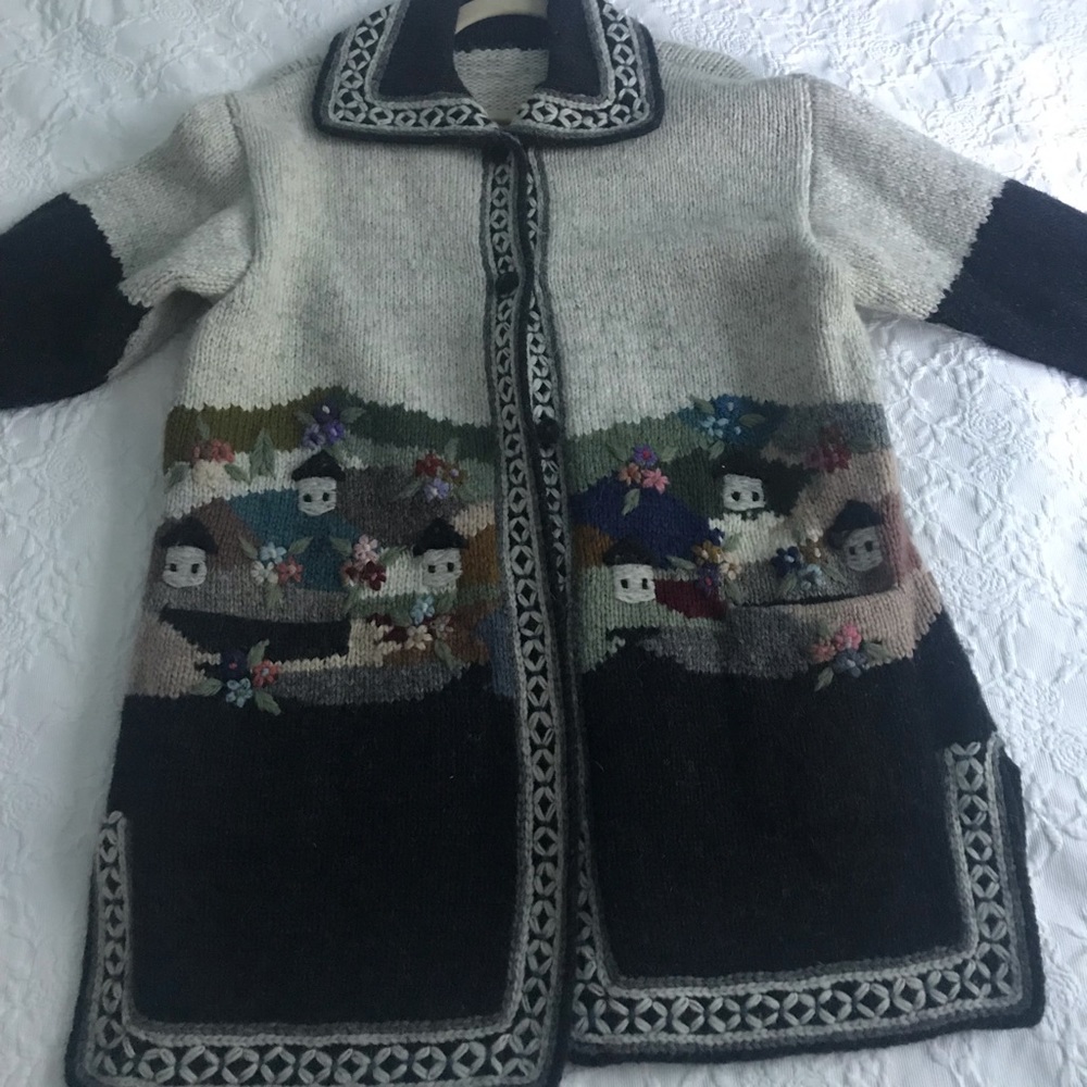 Handmade Wool Sweater - Vintage
